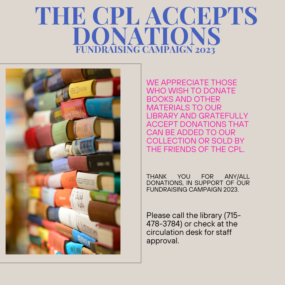 Crandon Public Library Fundraising Campaign 2023