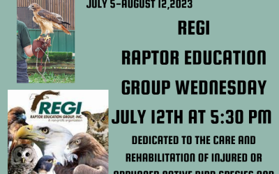 REGI – Raptor Education Group – Wednesday, July 12th at 5:30 pm