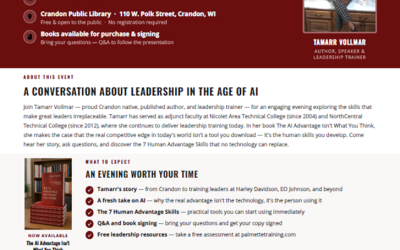 Tamarr Vollmar presents “The AI Advantage Isn’t What You Think”